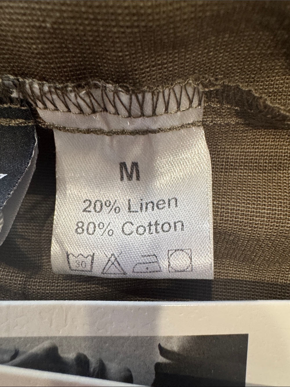 Wide-Leg Drawstring Pants - Olive - Picture 3 of 4